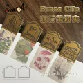 China Brass Travel Clip Metal Letter Clip Ticket Folder Factory